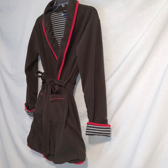 Timbo Dino Pirate Fleece Cotton Lined Robe Youth Size 12 - Picture 5 of 11